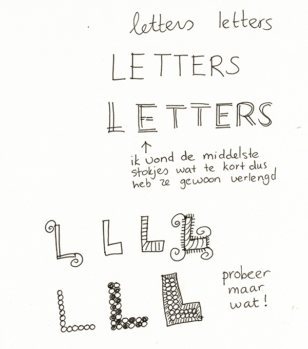letters tekenchallenge