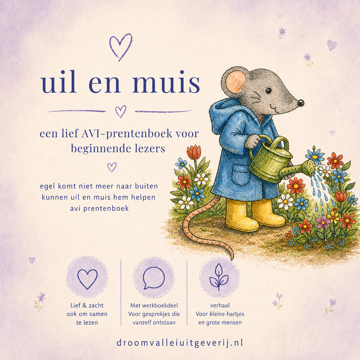 Uil en Muis helpen Egel, AVI-prentenboek van Esther van der Ham