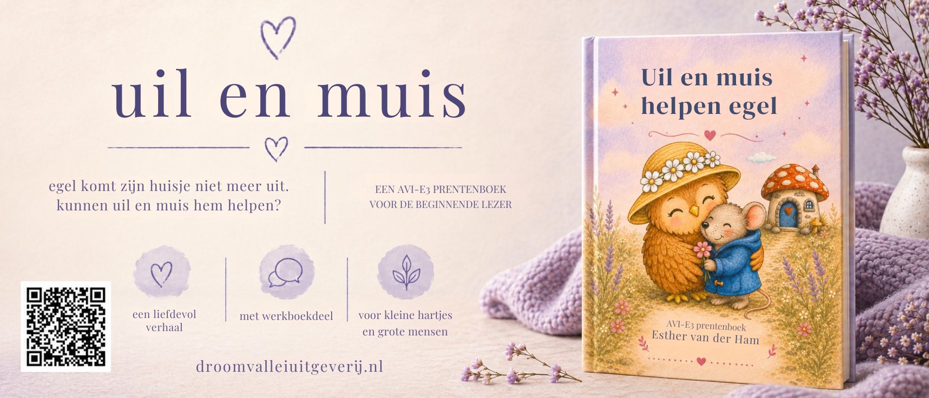 Uil en Muis helpen Egel, AVI E3-prentenboek van Esther van der Ham